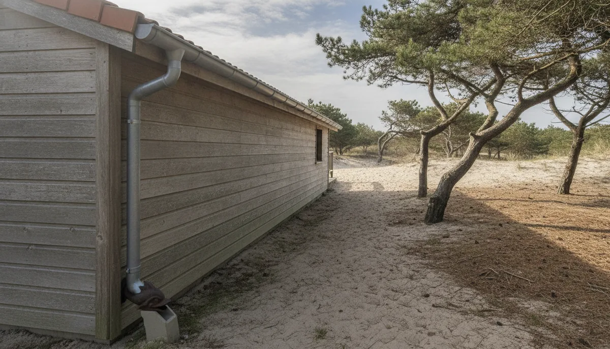 Gouttières aluminium en bord de presqu'île, Lège-Cap-Ferret